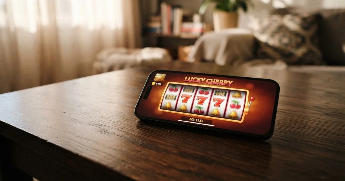 A mobile phone screen showing an online casino lobby with a $10 no deposit bonus offer highlighted