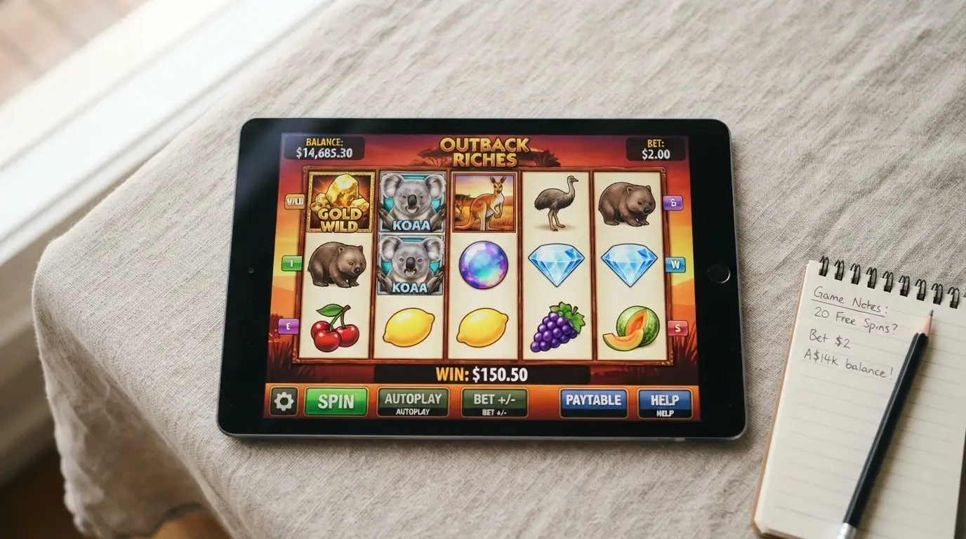 A five-reel slot running in demo mode with a large play-money balance displayed and no login or deposit prompt visible on screen