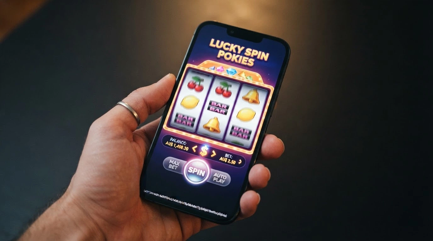 A slot machine interface with a blockchain transaction hash visible in the corner of the screen